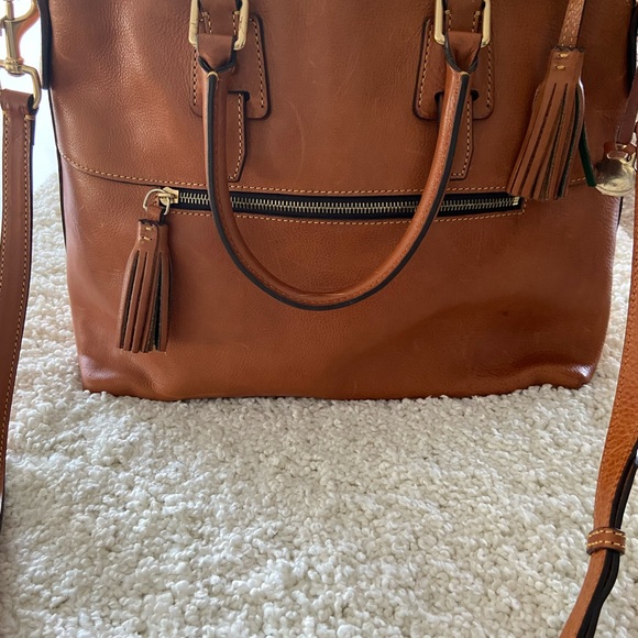 Dooney and Bourke Clayton Florentine Leather in Natural $250 - Picture 7 of 12